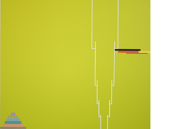 FIELD OF GREEN 2010 71x81cm Acrylic on canvas