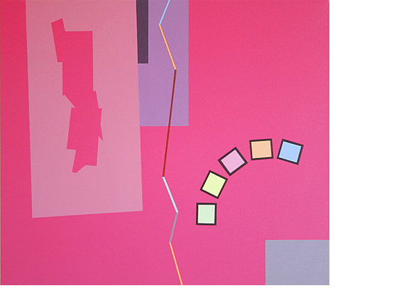 ZIG ZAG 2011 71x81cm Acrylic on canvas