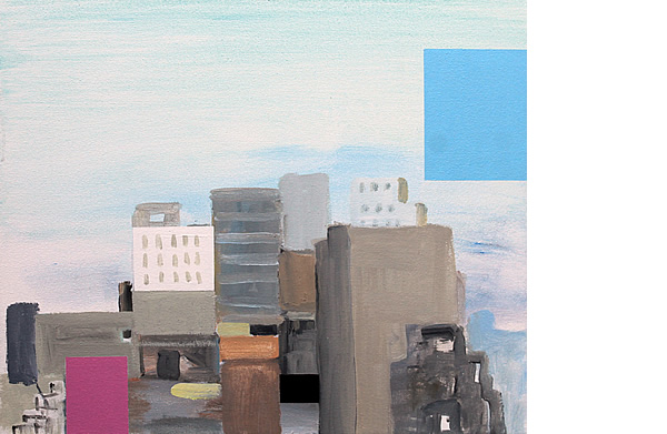 Michael Calver BANK 2014 20x24 ins Acrylic on canvas