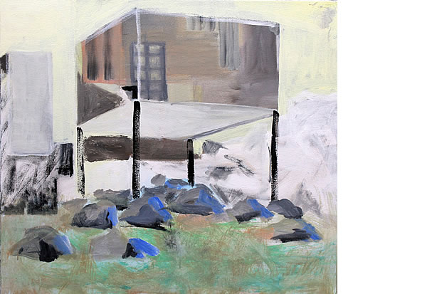 Michael Calver THAW 2014 28x32ins Acrylic on canvas