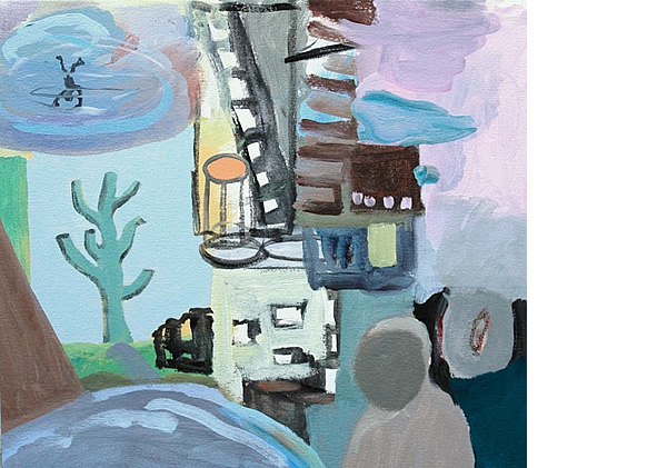 Michael Calver DAY'S END 2015 42x47 cms Acrylic on canvas