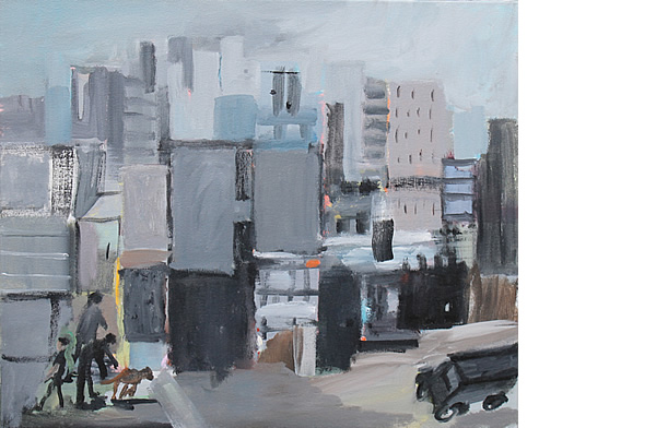 Michael Calver DUSK 2015 20x24ins Acrylic on canvas