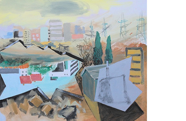 Michael Calver GLISK 2015 51x61.5 cms Acrylic on canvas