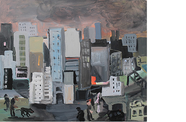 Michael Calver SMOKE 2015 20x24ins Acrylic on canvas