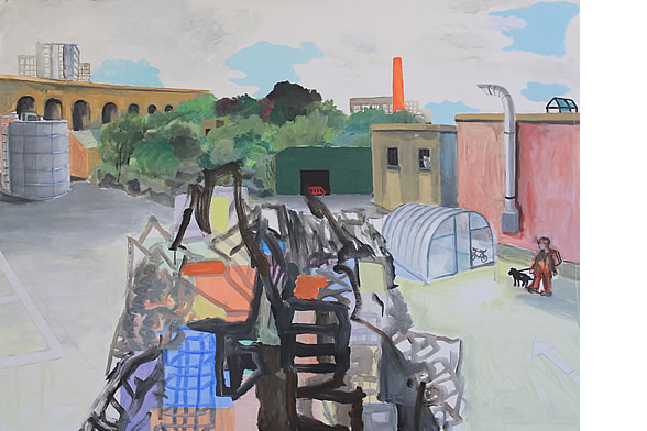 Michael Calver STACK 2015 36x48ins Acrylic on canvas