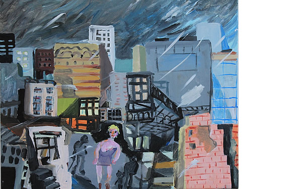 Michael Calver GALE 2016 20x24ins Acrylic on canvas