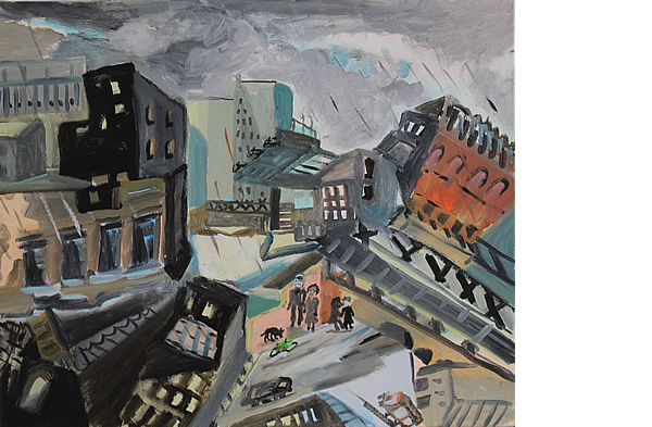 Michael Calver TERMINUS 2016 20x24ins Acrylic on canvas