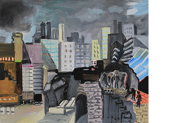 Michael Calver TUNNEL 2016 20x24ins Acrylic on canvas