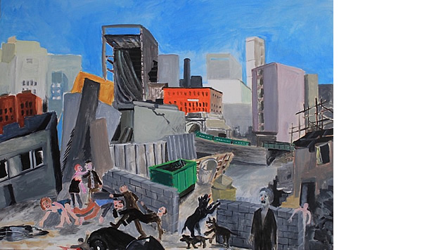 Michael Calver SPREE 2016 36x48ins Acrylic on canvas