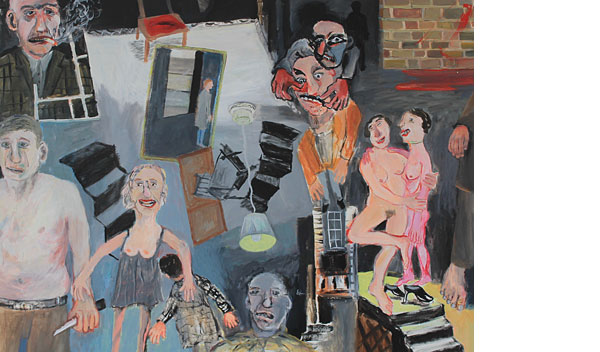 Michael Calver ERIC'S OUT OF HERE 2019 38x49ins Acrylic on canvas