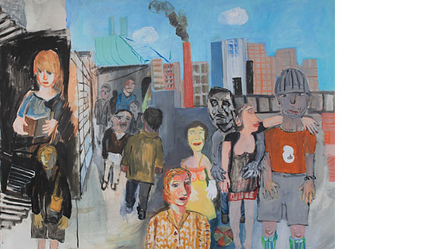 Michael Calver QUIET READER 2019 38x49ins Acrylic on canvas