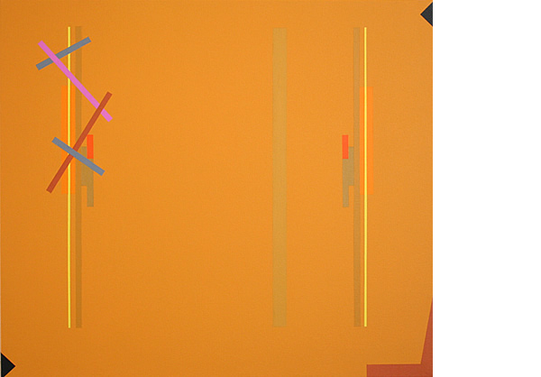 OBSCURED OBJECT AND DEVICES 2010 71x81cm Acrylic on canvas