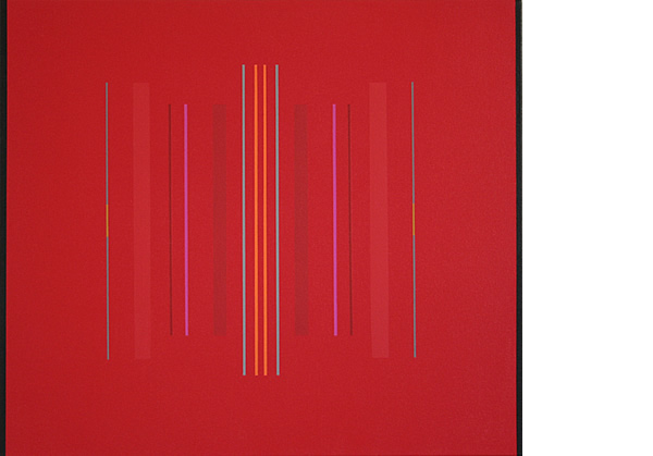 RED REPRIEVE 2010 71x81cm Acrylic on canvas
