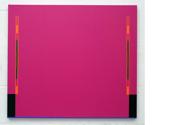 BASE MAGENTA 2008 71x81cm Acrylic on canvas